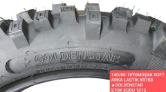 Golden Star 140/80-18 Yumuşak Soft Arka Lastik XR78B. Enduro Cross