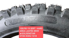 Goldenstar 100/90-19 Sert Hard Arka Lastik Xr59