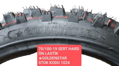 Goldenstar 70/100-19 Sert Hard Ön Lastik XF57